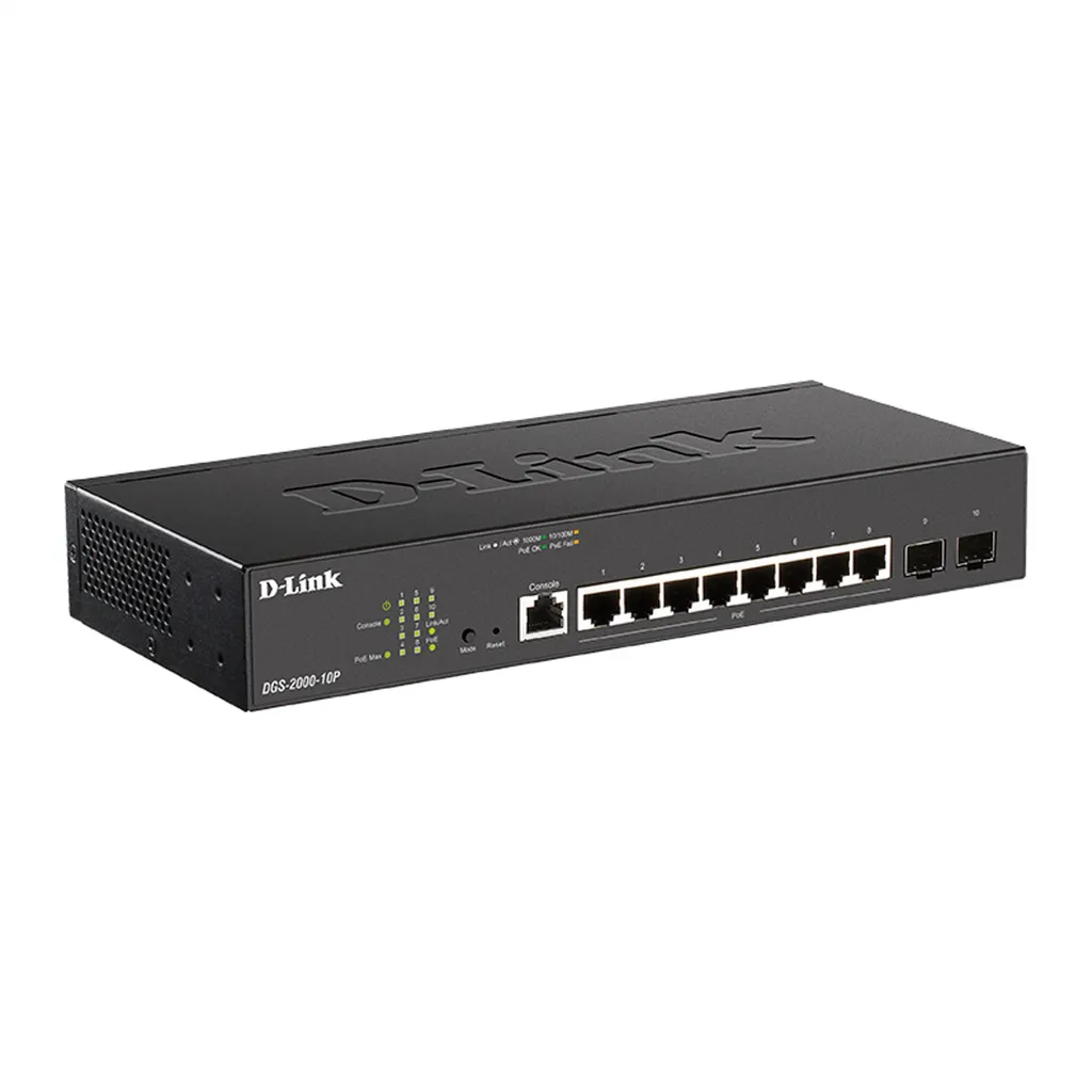 Switch PoE D-Link DGS-2000-10P : Éliminez la Saturation de votre Réseau