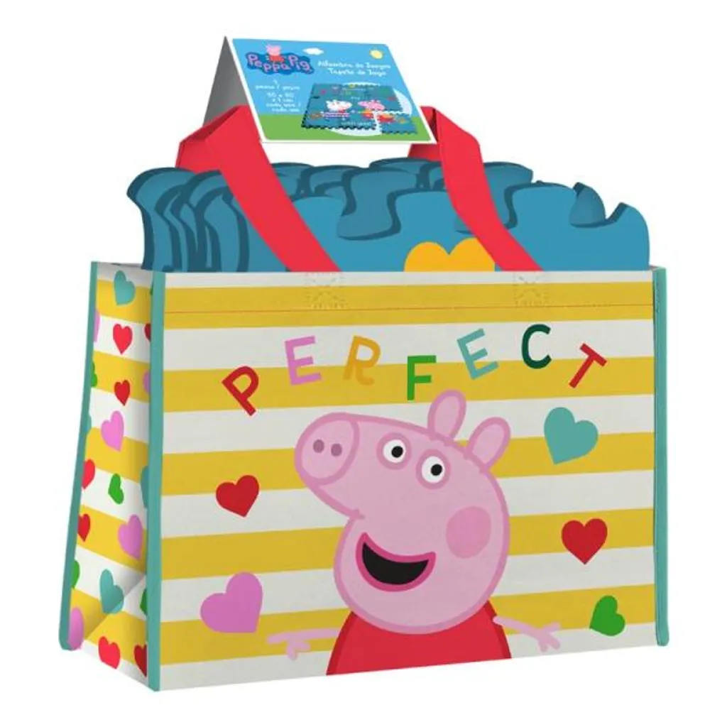 Tapis Puzzle Peppa Pig PP17050 en Mousse EVA Amortissante et Transportable