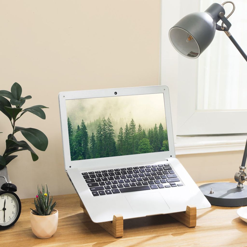 Laptopständer aus Bambusholz - Notebookständer aus Holz - Produktbild 3
