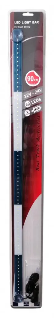 Éclairage LED habitacle bleu blanc Grèce pour décoration voiture 90cm