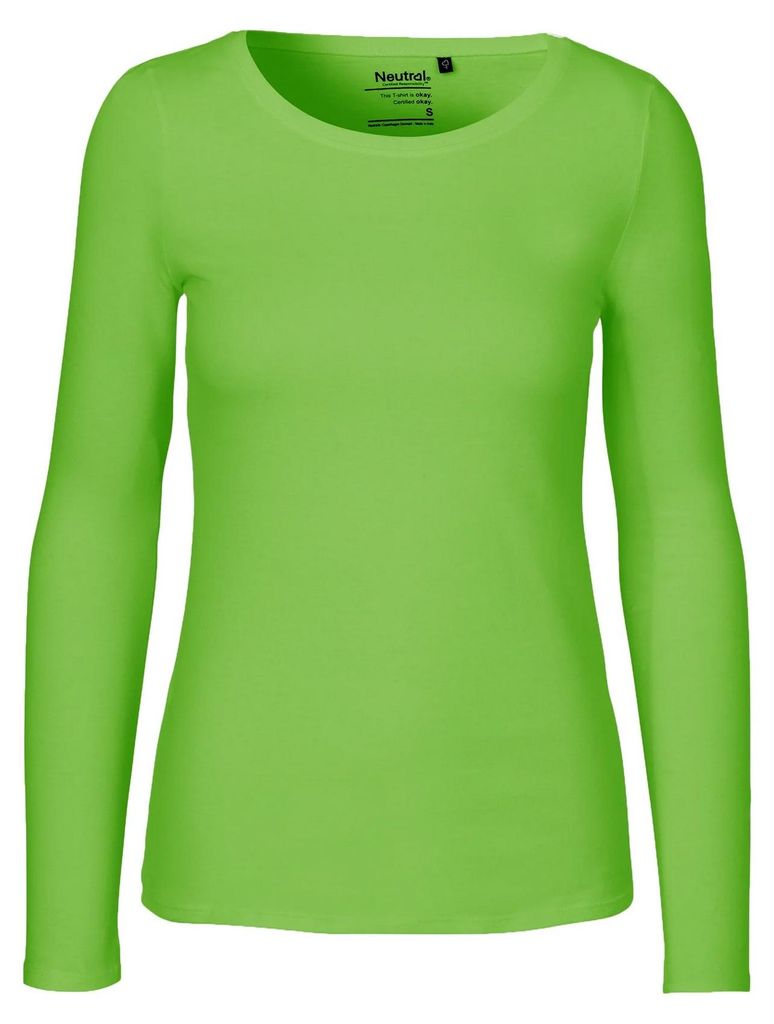 Neutral - T-Shirt für Damen Langärmlig LT2916 (M) (Limone)