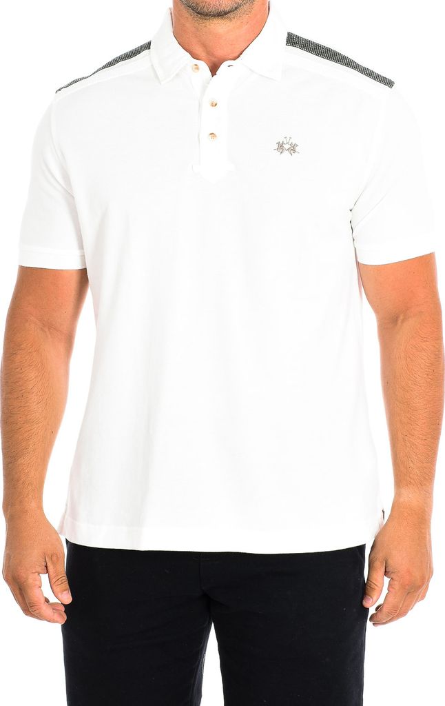 La Martina Kurzarm-Polo RMP612-PK097 Mann
