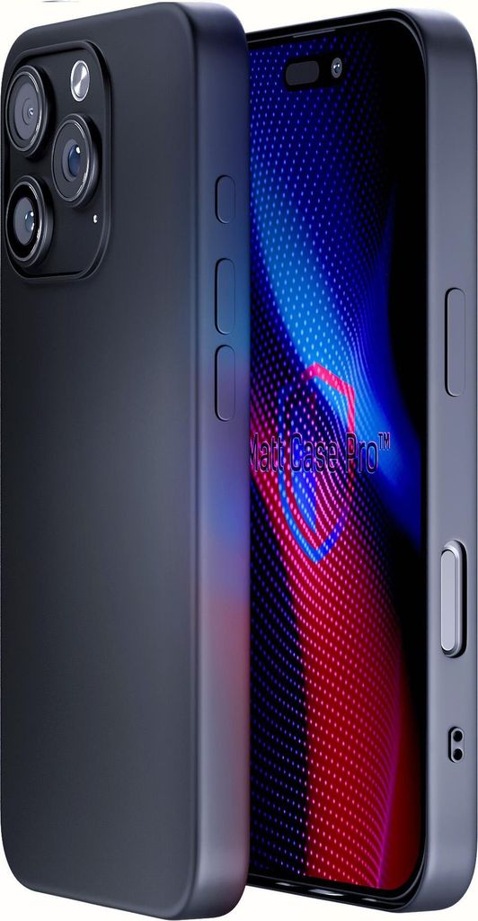 3mk Schutzhülle Matt Case Cover für Apple iPhone 16 Pro Max schwarz Backcover
