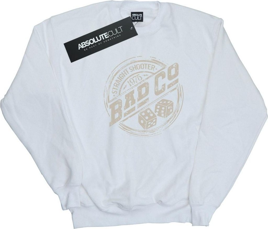 Bad Company - "Straight Shooter" Sweatshirt für Herren BI43575 (XL) (Weiß)