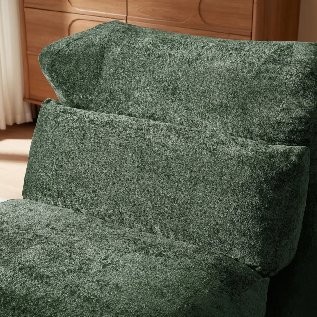Fauteuil convertible vert sapin modulable et design - Collection Olympe - 9