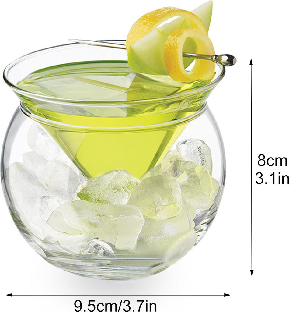 Martini Glas,Kristallklares Glas,Martini Glas Set,Cocktail Produktbild 