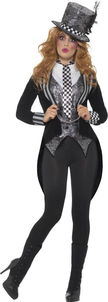 Smiffys - "Deluxe" Kostüm - Damen SM2366 (XS) (Schwarz)