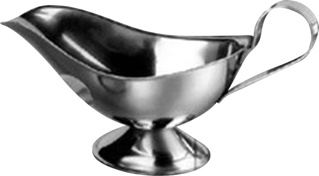 Sauciere aus Edelstahl, Soßentopf, Servierkrug mit Griff, Soßenschüssel