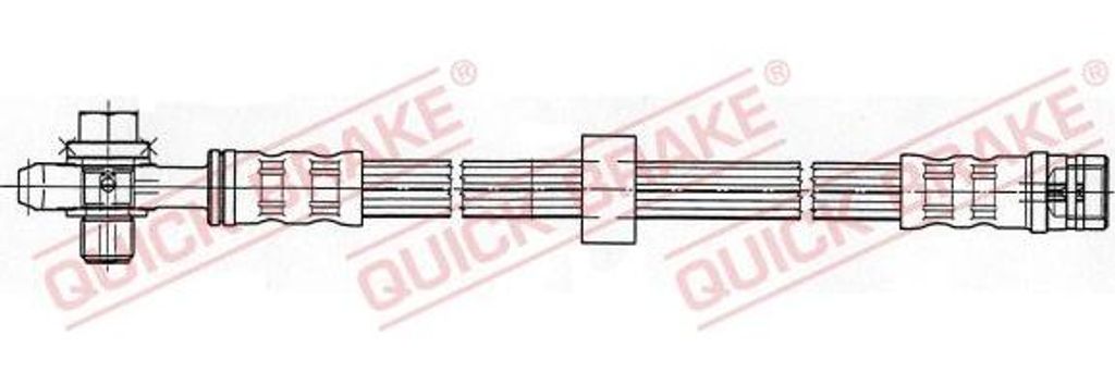QUICK BRAKE 50.104X Bremsschlauch OE 1J0611701 kompatibel mit A3 8L, Leon, Toledo, Octavia, Bora, Golf IV, New Beetle