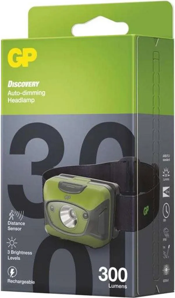 GP LED Découverte CHR41 Lampe Frontale Rechargeable 300 lm Compacte - 2