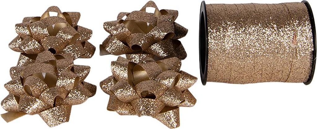 Clayre & Eef Dekoratives Band 5x5x15 cm Goldfarbig Kunststoff
