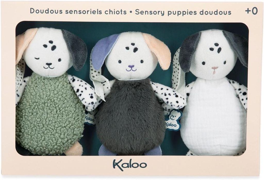 Kaloo sensorisches Spielzeug Hundchen - stimulierendes Produktbild 