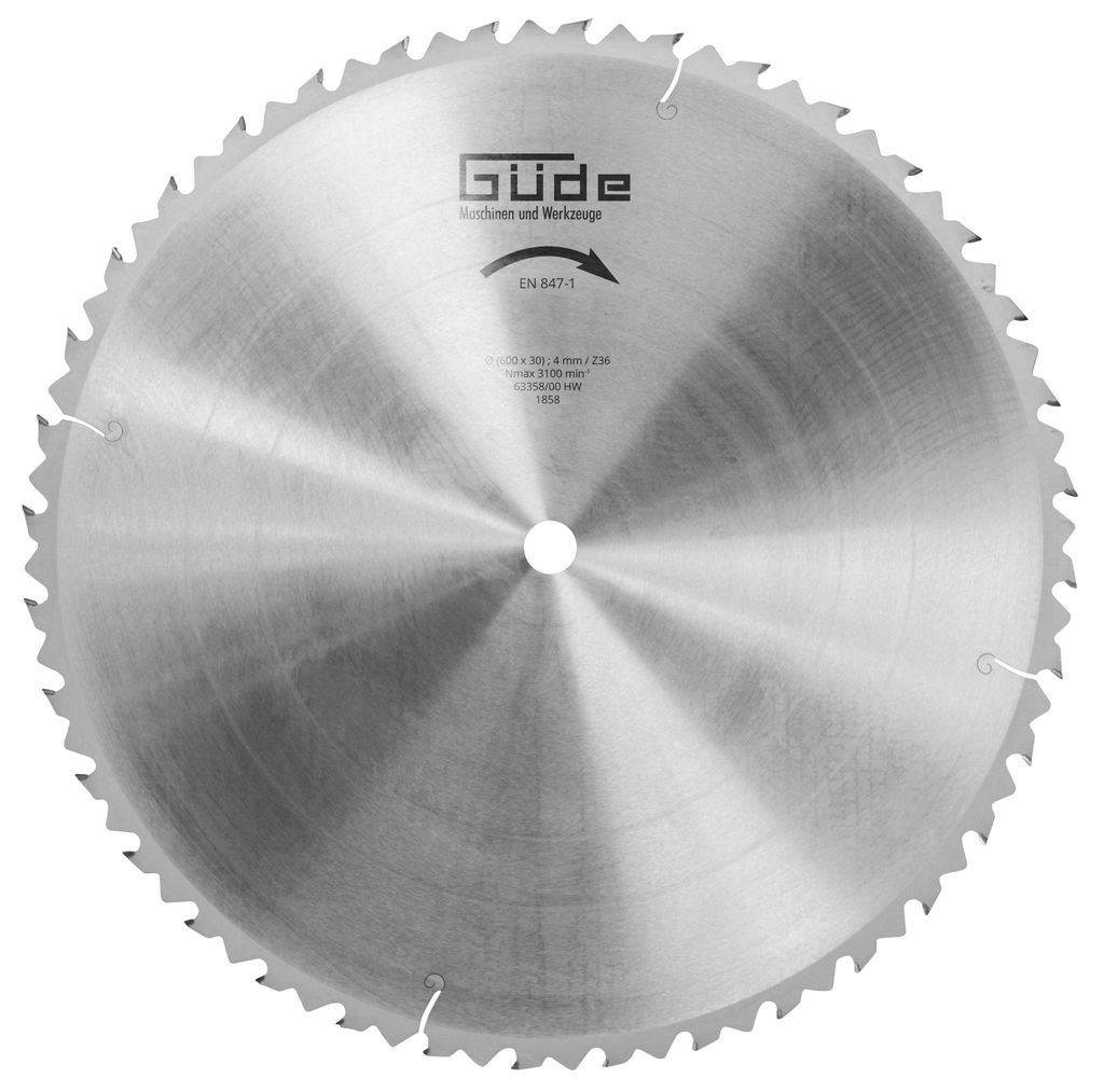 GÜDE Brennholzsägeblatt HM 600x30 mm - 36 Zähne - Produktbild 