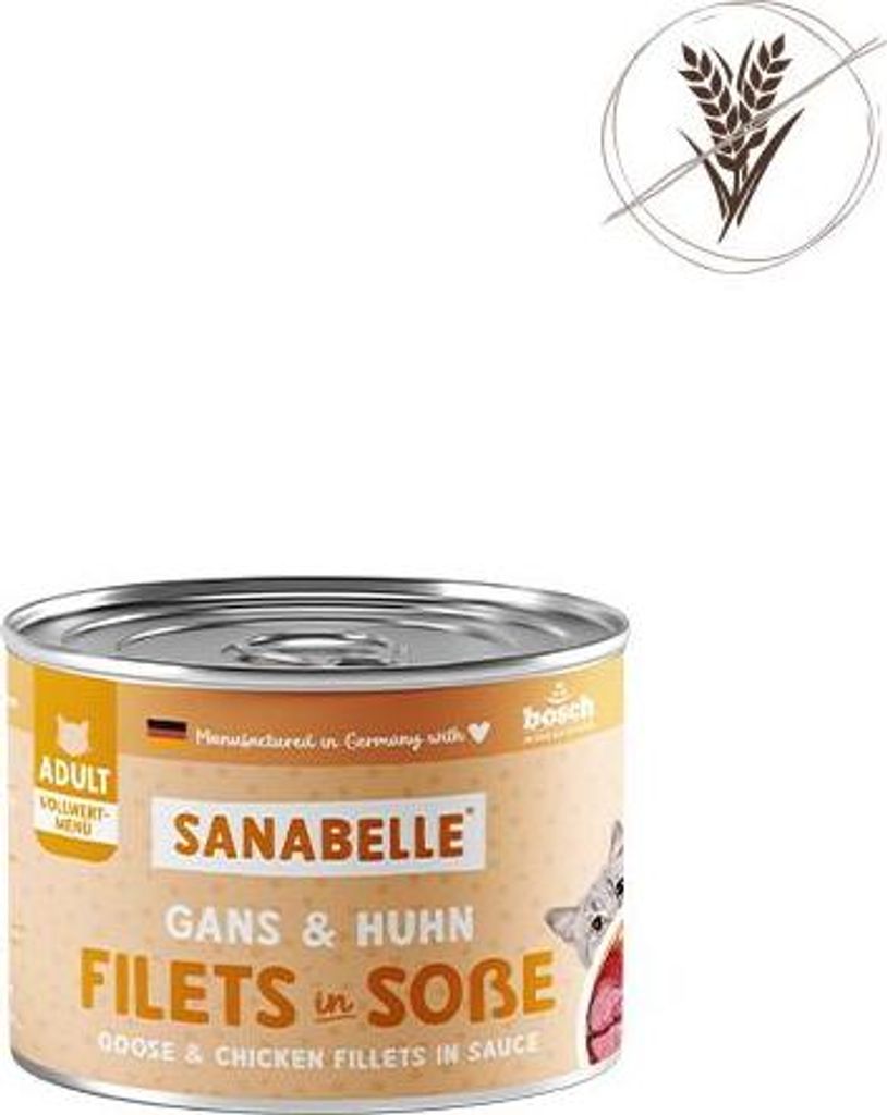 Sanabelle 180 g x 6er-Pack Gans & Huhn
