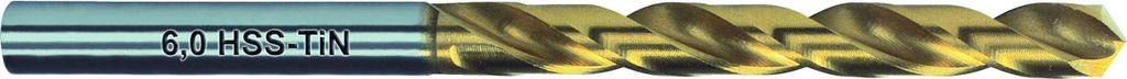 Exact 32532 HSS Metal twist drill bit 3 mm Total length 61 mm cut, TiN DIN 338 Cylinder shank 10 pc(s)