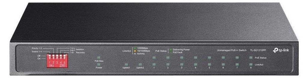 TP-Link TL-SG1210PP, Unmanaged, Gigabit Ethernet Produktbild 