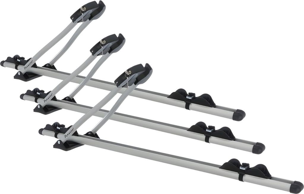 3x universeller Dachfahrradhalter Auto Fahrradträger - VDP Roma - Dach Fahrradhalter für Auto - abschließbar - für 3 Fahrräder