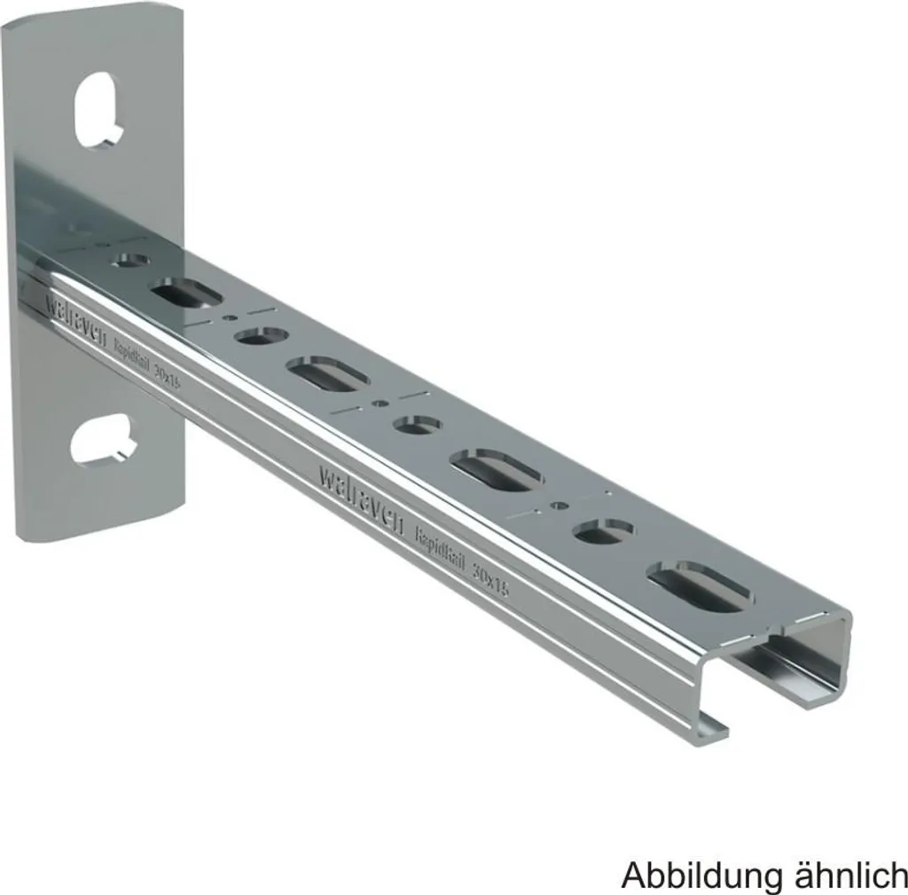 Console Rapidrail 30x15 Ez Support de Fixation Mural en Acier Galva
