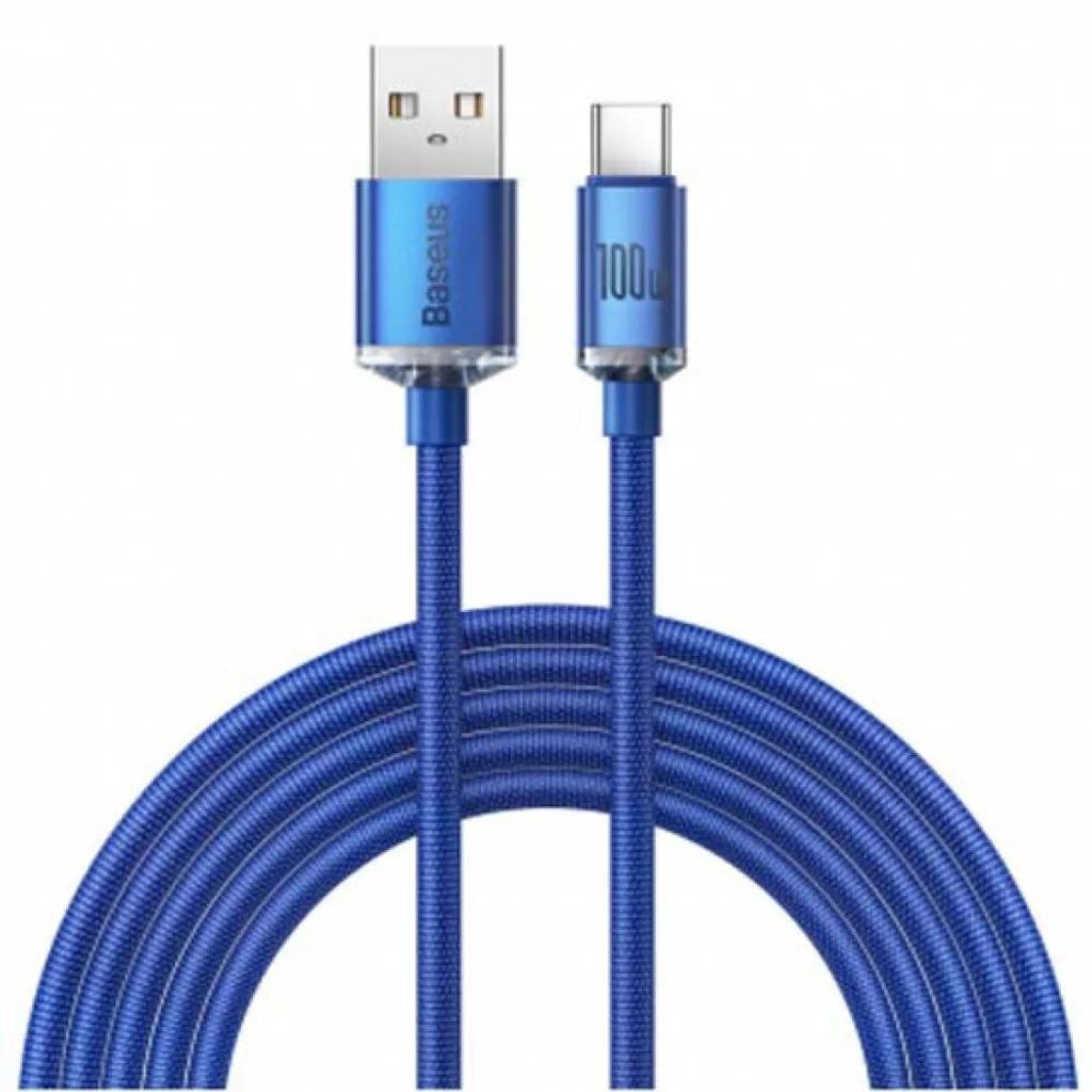 USB-A to USB-C Cable Baseus Crystal Shine Series, 100W, 5A, Obrázek produktu 