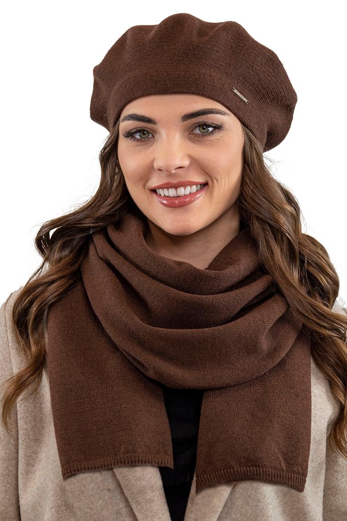 Vivisence Cappello Donna In Cashmere Fatto A Mano Con Cristalli - Lana Vergine Woolmark, Antistatico, Regalo Invernale In Scatola Regalo
