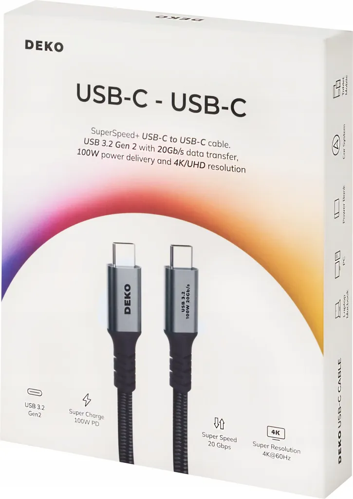 Cavo USB Tipo C 3.2 100W 2m Compatibile Apple Thunderbolt Prezzo - 13