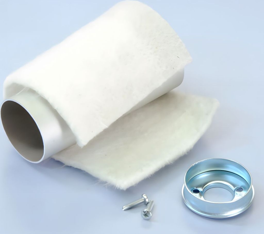 Dämmwolle Polini mit Rohr und Endkappe für Vespa 50-125ccm Auspuffanlagen