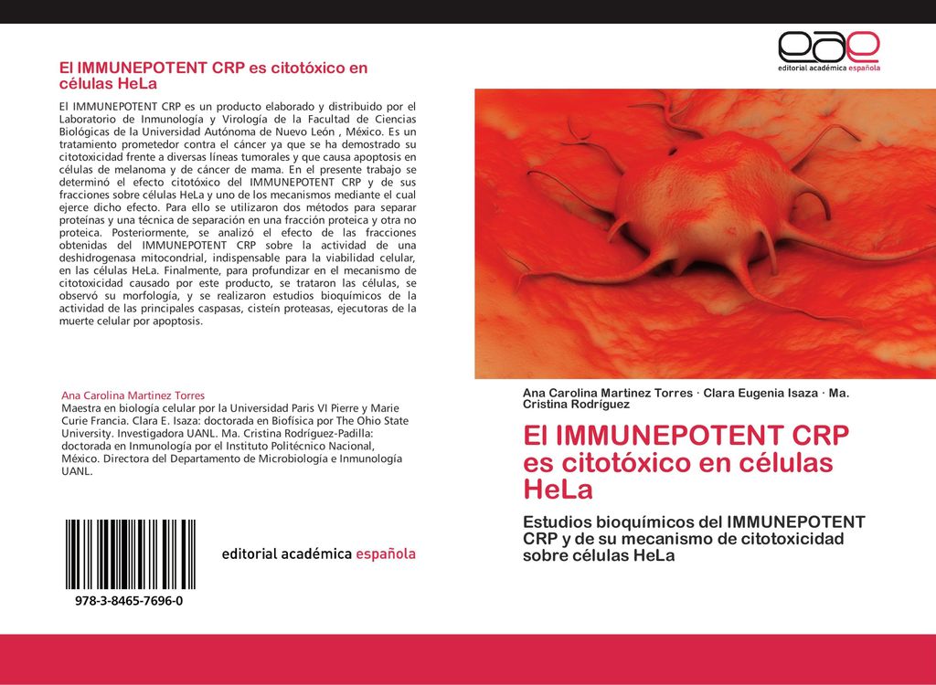 El IMMUNEPOTENT CRP es citotóxico en células HeLa