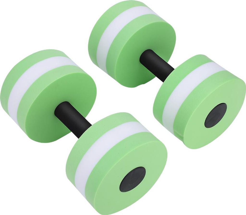 1 Paar Wasserschwimmer, Bodybuilding, Training, Fitness, Yoga, Hantel, Langhantel (grün)