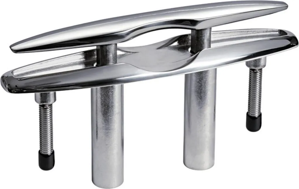 Taquet d'amarrage escamotable Osculati 40.136.48 en inox poli 220 mm