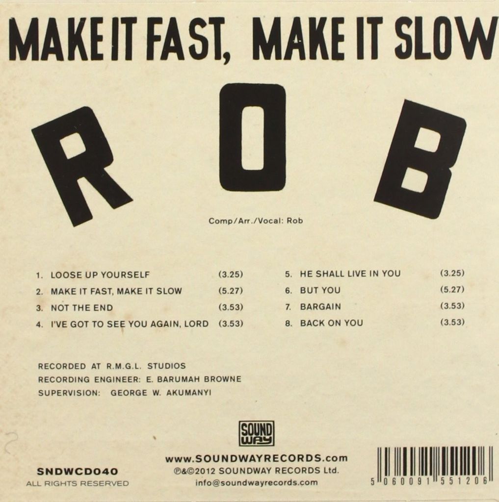 Rob-Make It Fast,Make It Slow