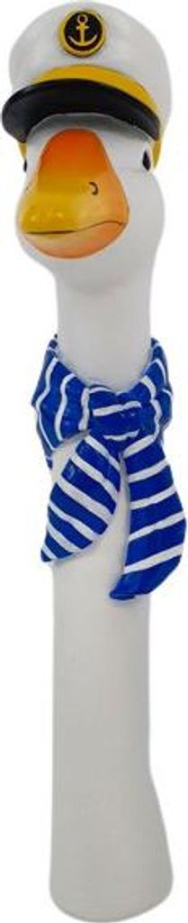 Dekofigur Gänsekopf-Kapitän 38 x 7 x 13 cm