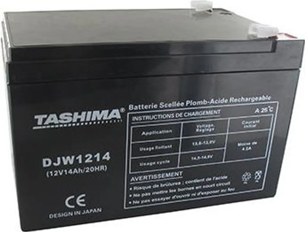 Batterie 12V 14Ah Anti-Fuite pour Ecomower - Réparez votre Tondeuse