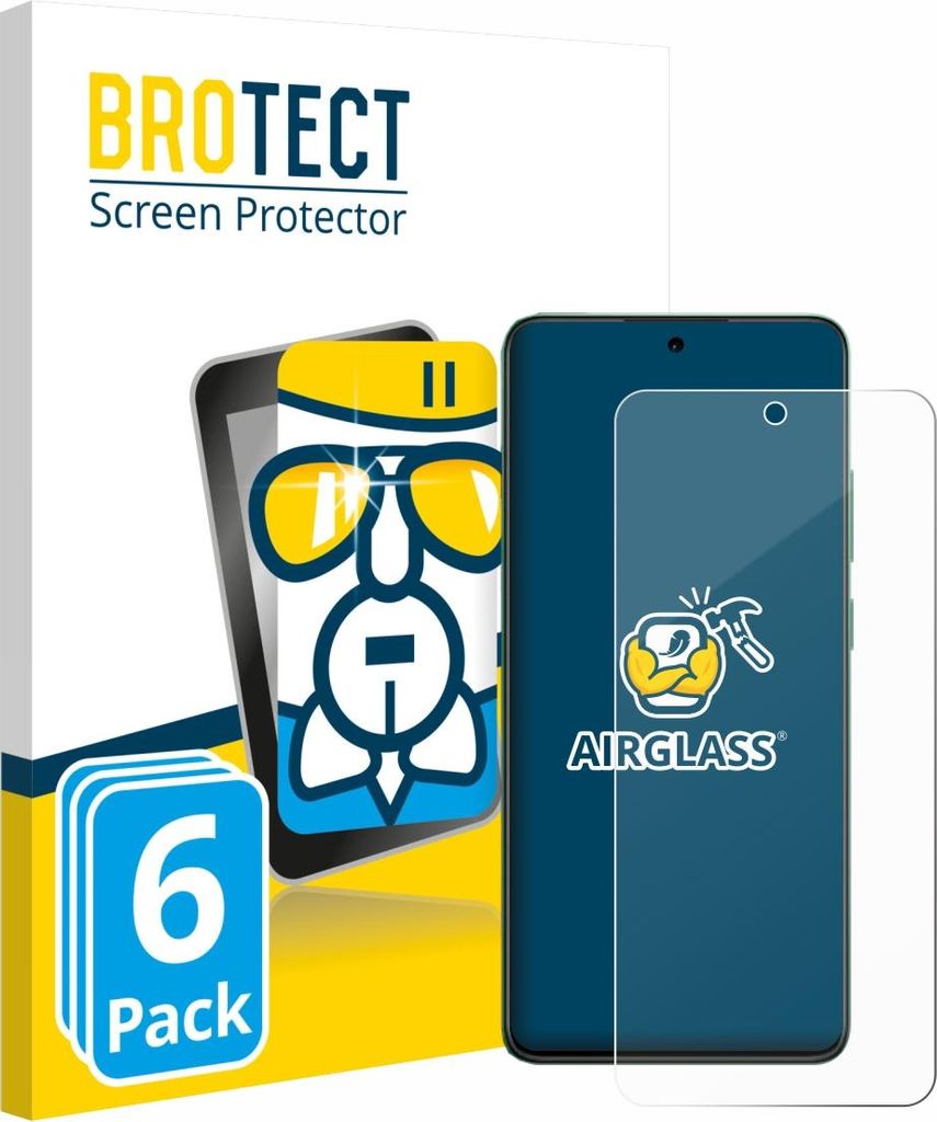 6x BROTECT Schutzglas für Oppo Reno 12 FS Schutzfolie Panzer Folie Glas Display Schutz klar