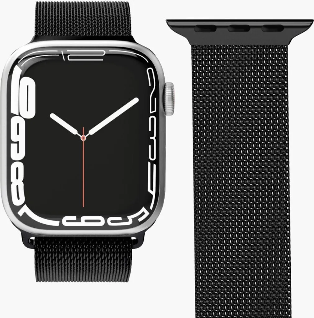 Bracelet Anti-Transpiration en Acier pour Apple Watch 40 41 42 mm
