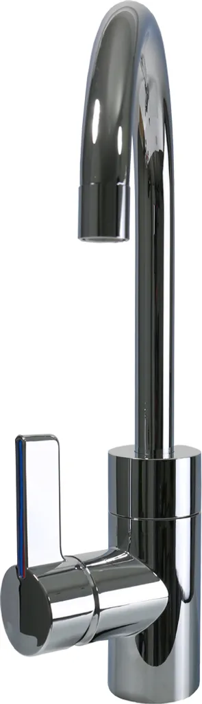 Robinet cuisine Lucca Comet Chrome - Bec orientable et design compact - 5