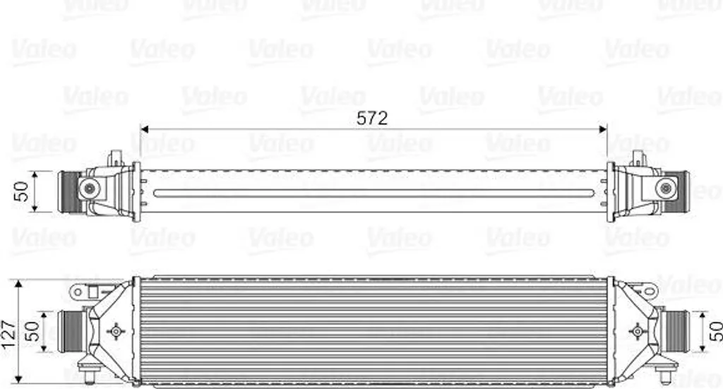 Intercooler Valeo 818824 pour Fiat 500 et Grande Punto OE 51783791