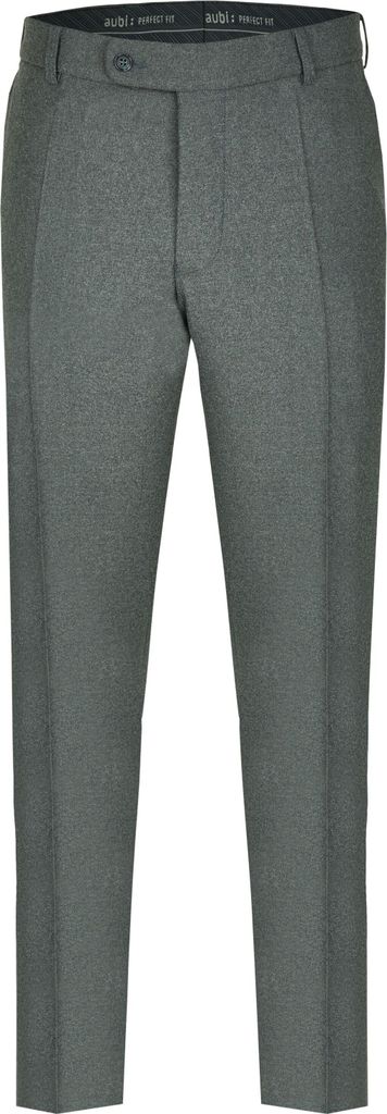 aubi Perfect Fit Herren Businesshose Anzughose Flanell Flat Front Modell 26 hellgrau Größe 60