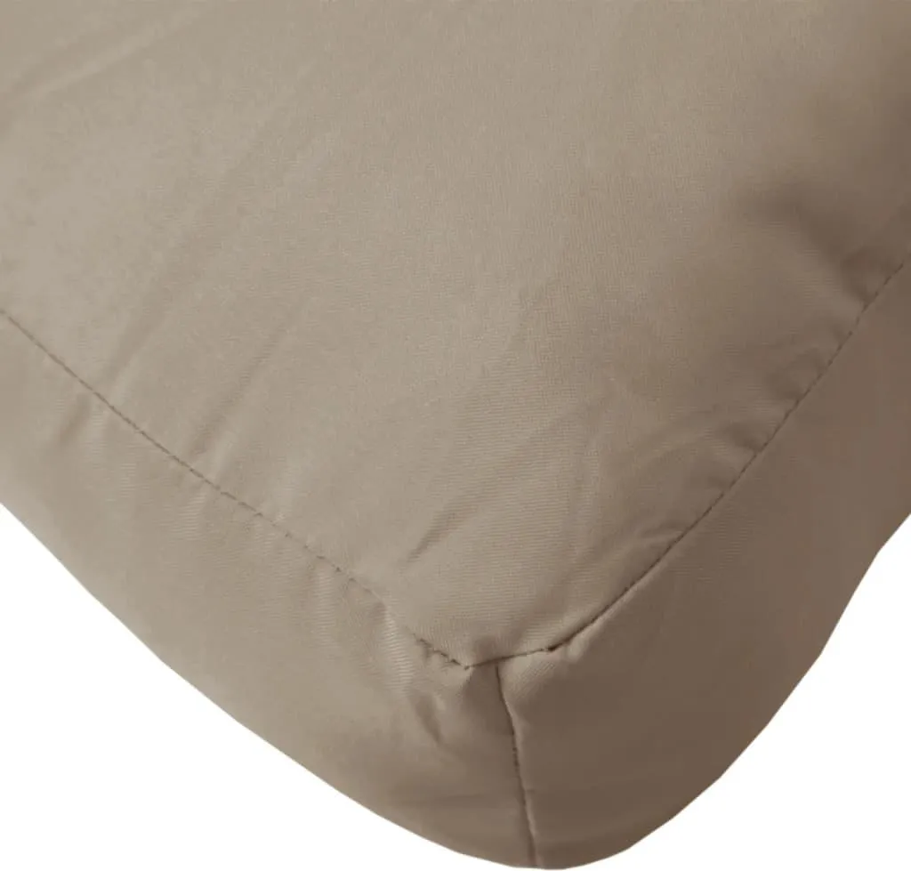 Offerta Cuscini Pallet 3 Pezzi Taupe | Tessuto Liscio Divano Esterno - 8