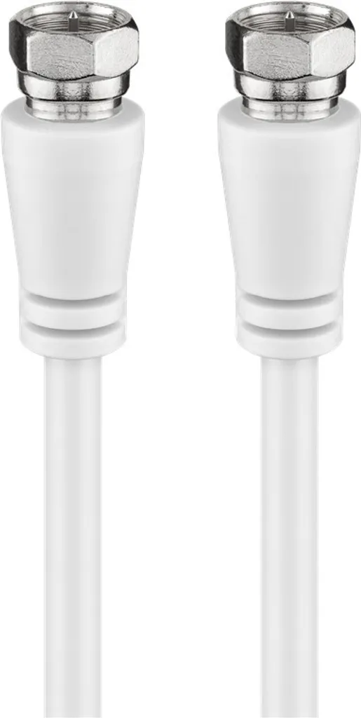 Goobay Cavo Satellitare 1m F-Plug Schermato 85dB - Alta Qualità TV