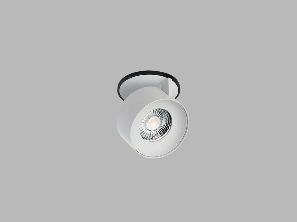Luminaire encastré LED 11W 2700K anti-éblouissement CLIP noir blanc