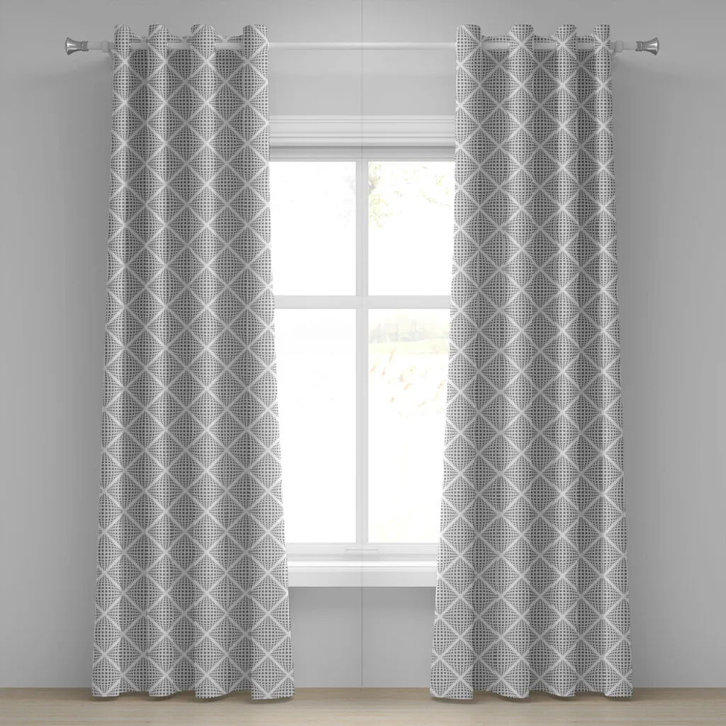 Tenda ABAKUHAUS Grigia Geometrica Diamante 280x245cm | Arredo Moderno
