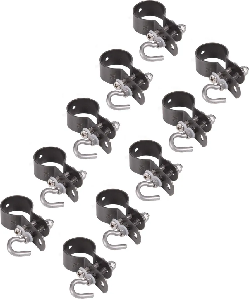 Alberts 836238 Collier de serrage 48mm pour barres de tension, lot de 10
