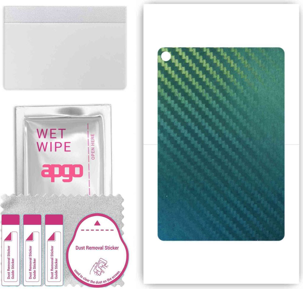 apgo Rückseite Schutzfolie, Skin, kompatibel mit Huawei MatePad T10s, Hinten Displayschutzfolie aus Vinylfolie, kratzfest, einfache Montage - Kohl...