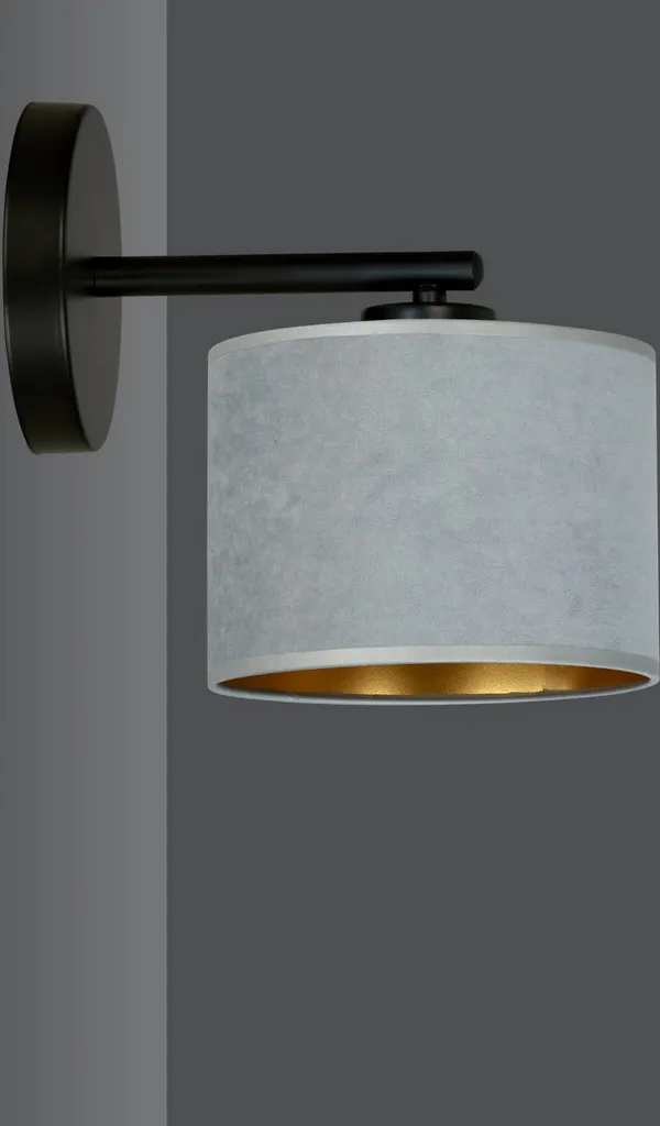 Applique murale KINKIET Emibig Hilde K1 1050/K1 Gris Anthracite E27