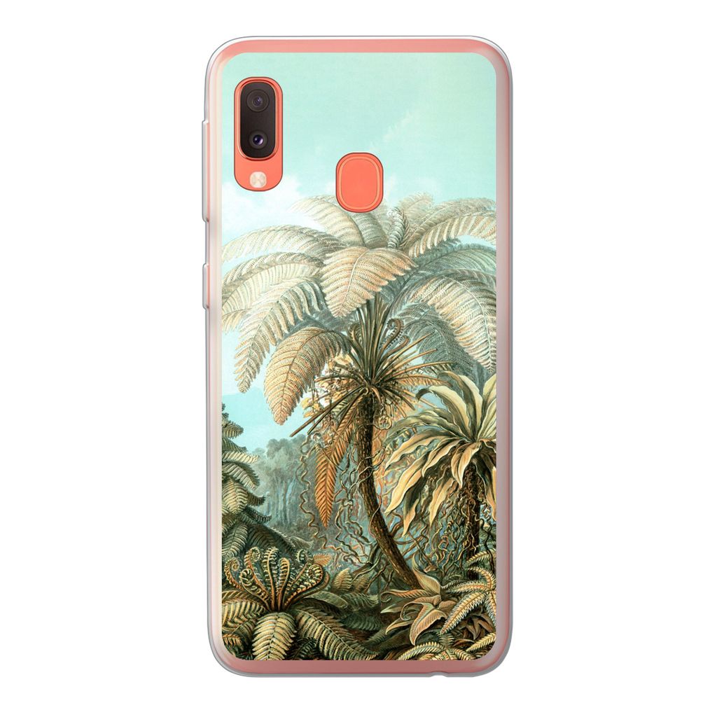 MuchoWow Handyhülle Schutzhülle Hülle für Samsung Galaxy A20e Filicinae - Haeckel - Alte Meister Silikon Softcase Handy Hülle - Abdeckung