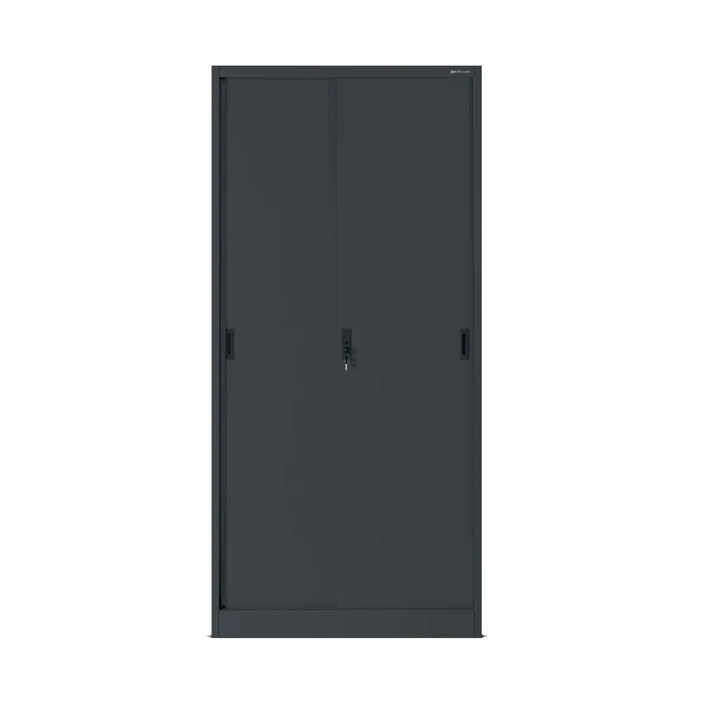 Armoire à dossiers 185x90x40 cm en tôle d'acier anthracite verrouillable