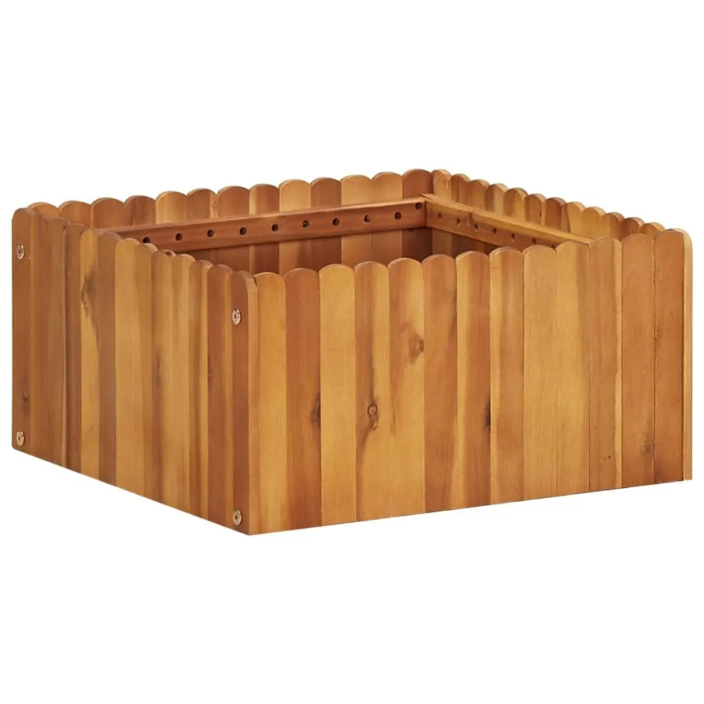 Carré Potager pour Balcon et Terrasse Acacia 50x50x25 cm à Composer