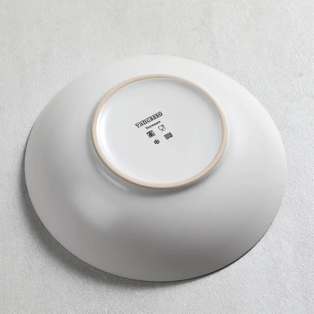 vancasso Mandala Set di Piatti Fondi in Porcellana 4 Pezzi Servizio di Piatti da Zuppa in