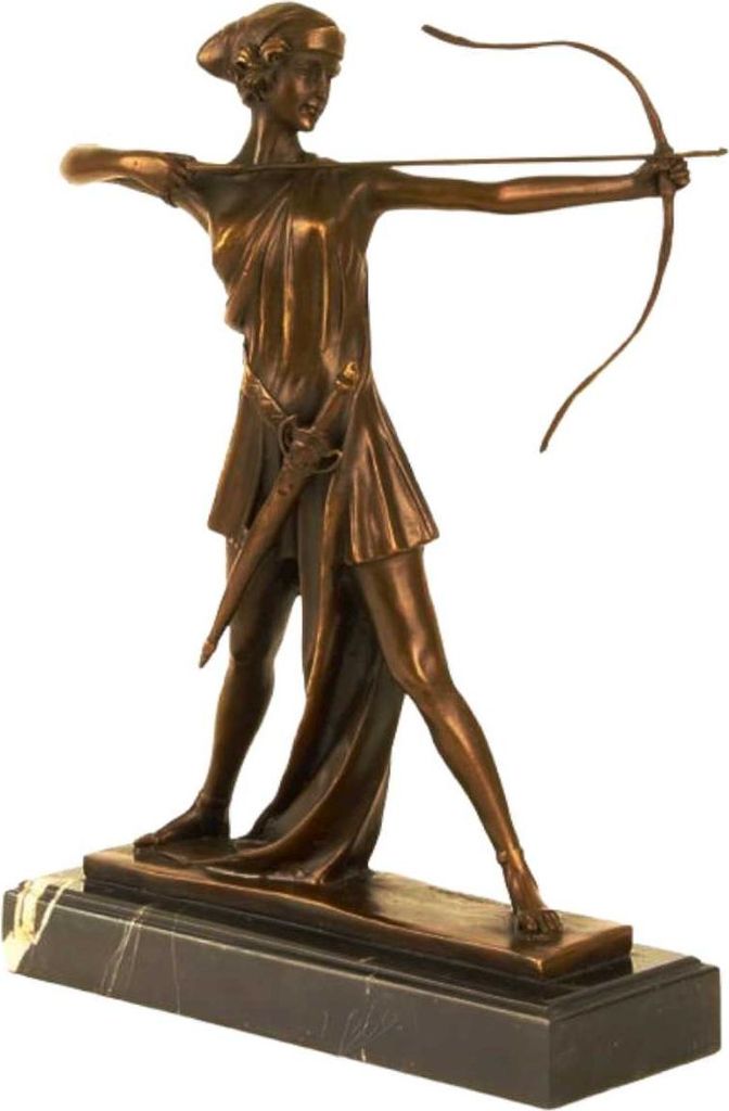 Bronzeskulptur Bronzefigur Diana Göttin der Jagd