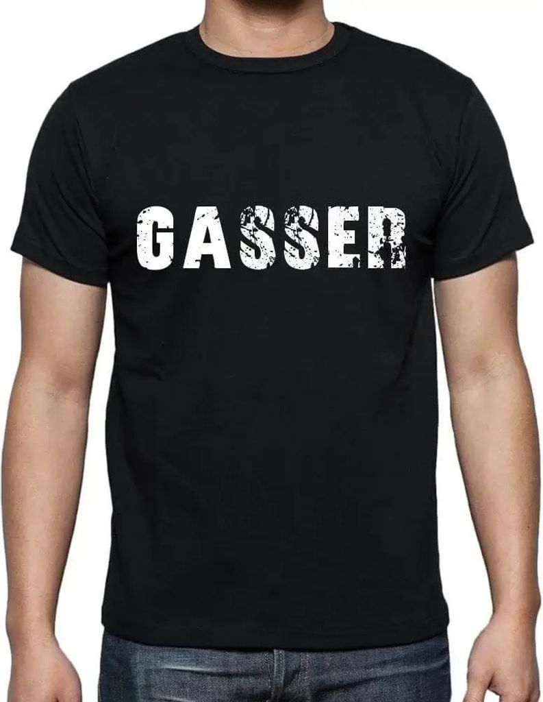 Herren Grafik T-Shirt Gasser Öko-Verantwortlich Vintage Jahrgang Kurzarm Lustige Druck Geburtstag Geschenk Mann